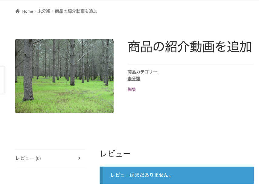 product-video-for-woocommerce_サイド＞商品編集＞注目動画＞プレビュー表示