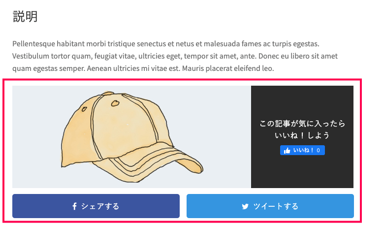 VA Social Buzz 日本語化パッチ シェアボタンの表示確認